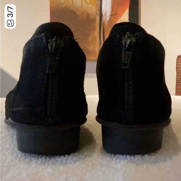 Sesto Meucci Evonne Black Perforated Flats, Size 7 1/2 - Picture 3 of 6